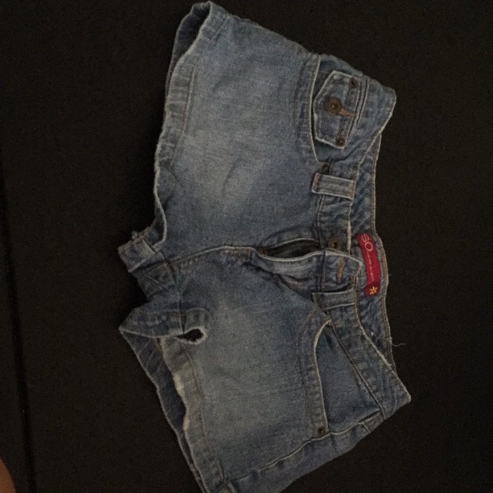 Denim shorts